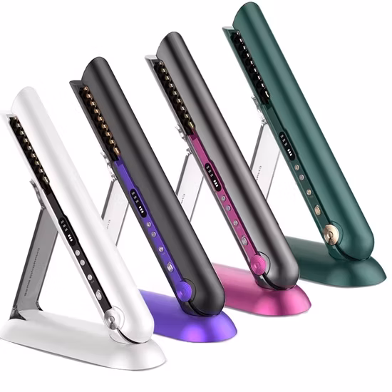 プライベート ラベル フラット アイロン ヘア ストレート アイロン隠し LCD ディスプレイ自動スチーム赤外線ストレート アイロン